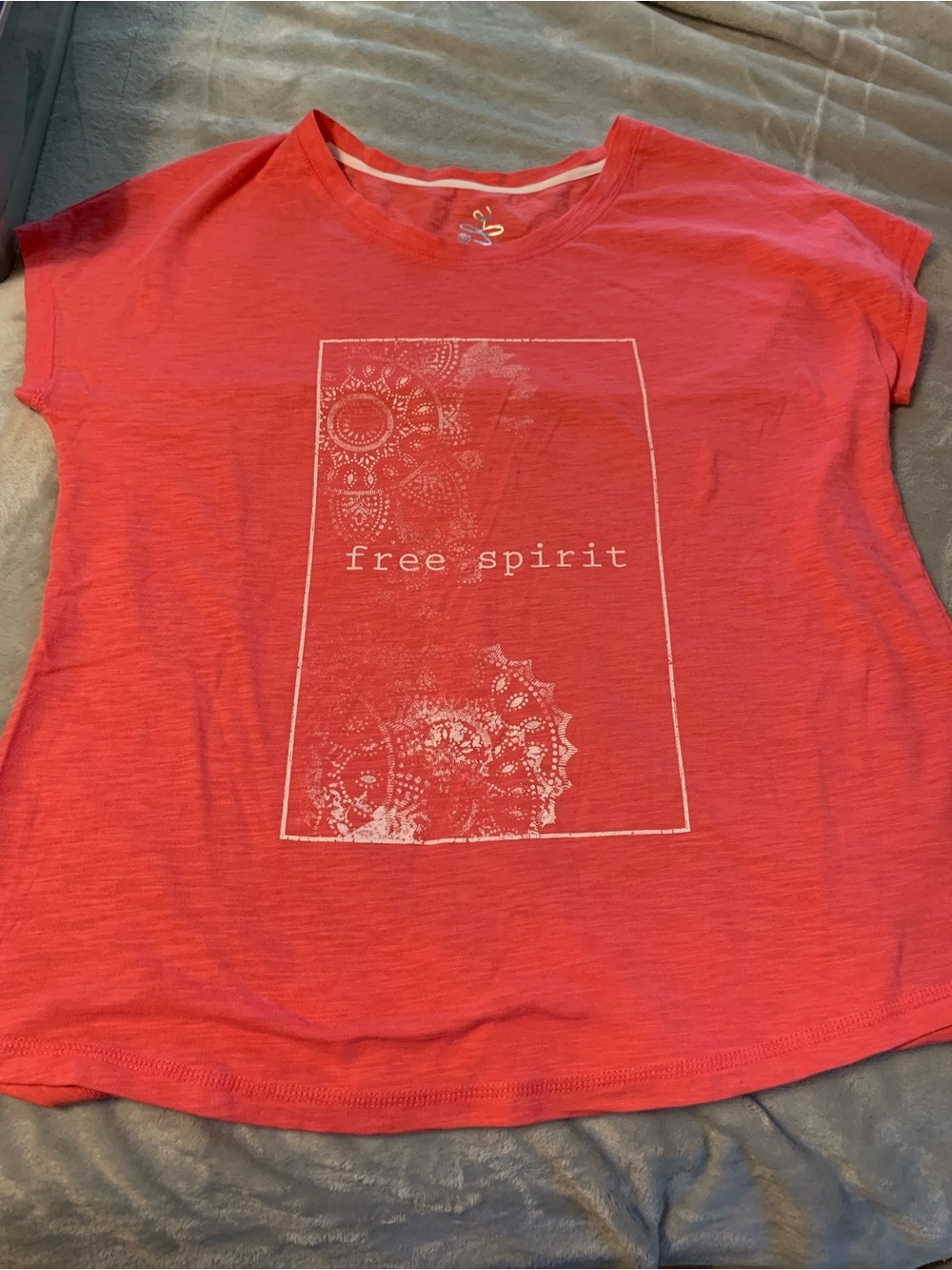 made for life Coral Red 'Free Spirit' Short Sleeve Tee